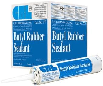 C.R. LAURENCE 777BL CRL Black 777 Butyl Rubber Sealant