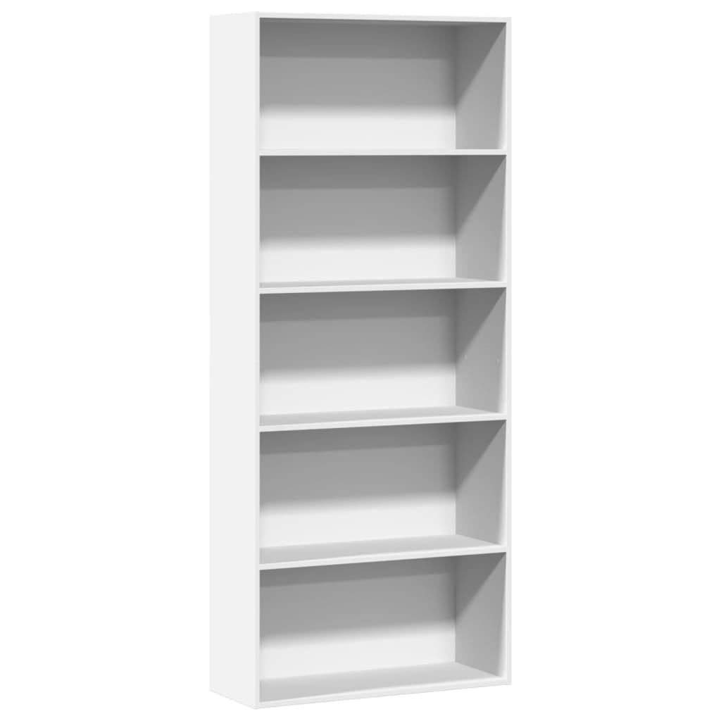 vidaXL Book Cabinet, Bookcase for Living Room, Storage Cabinet with Compartment, Room Partition Bookshelf Storage Shelf, White Engineered Wood
