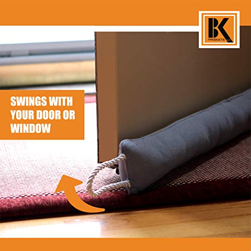 Door Draft Stopper - Draft Stopper Blocker - Under Door Weather Insulator Seal 37 Inches - Sticks And Swings With The Door, 2 Lbs Heavy Effective Under Door Draft Stopper Energy Saver #TOP5