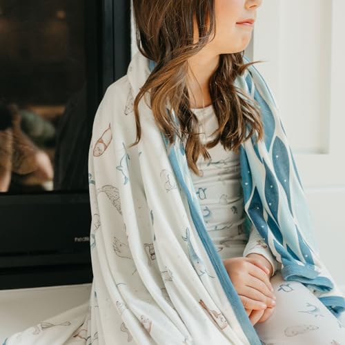Image of Copper Pearl Jumbo 3-Layer Baby Blanket: Soft Baby Quilts for Boys and Girls | Breathable, Cozy, Toddler Blanket | Baby Quilt for Newborns | 46x46 Premium Polyester /Rayon | Arctic Wonder