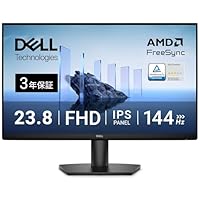 Dell SE2426H 23.8インチ モニター(3年保証/FHD/IPS,非光沢/HDMIx2/傾き調整/1ms,144Hz/AMD FreeSync™)