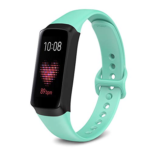 NotoCity for Samsung Galaxy Fit Band, Soft Silicone Replacement Band for Samsung Galaxy Fit SM-R370 Fitness Smartwatch, not Compatible with Galaxy Fit E(mint green)