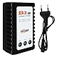 Tosiicop B3 Lipo Ladegerät - Lipo Akku Charger 10W für 2S 3S Akkus (7.4V, 11.1Volt) RC Car Balancer Ladegerät mit XH3P und XH4P Stecker für RC Auto Drone Boat Airplane Monstertruck Quadcopter Airsoft