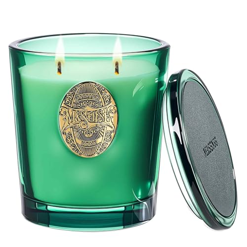 Image of M&SENSE Scented Candles Gifts for Women 560g Eucalyptus Cedarwood, 2-Wick Natural Soy Wax Large Candle 110H Long Burning, Aromatherapy Candle Gift for Men, Perfect Halloween Christmas Birthday Gift