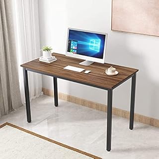 sogesfurniture Computer Desk Office Workstation Desk Study Writing Desk PC Laptop Table Simple Table for Home Office, 120x60x73cm, Walnut BHEU-LD-AC120WN