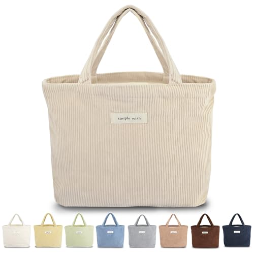 Sminra Corduroy Small Tote Bible Bag for Women...