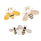 【Amplia aplicación】 🐝 El broche de abeja pequeño de moda se puede regalar a amigos y familiares a los que les gustan los alfileres y broches o los accesorios de moda. Adecuado para cualquier ocasión, como bodas, compromisos, San Valentín, cumpleaños, aniversarios, graduaciones, bailes, carnavales, banquetes o fiestas específicas, etc.