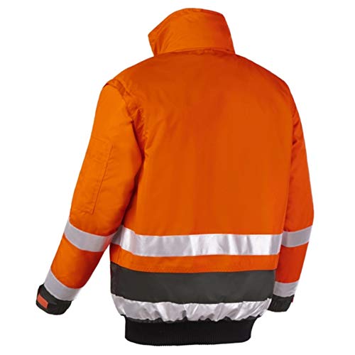 Texxor Vancouver Warnschutz-Pilotenjacke Farbe: leuchtorange-grau 4107 Gr: XXXXL