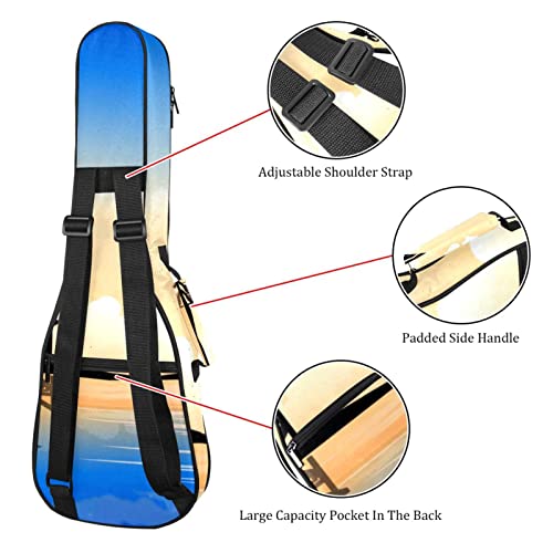 Housse ukulélé ténor rembourrée et imperméable pour housse soprano 53cm - 3