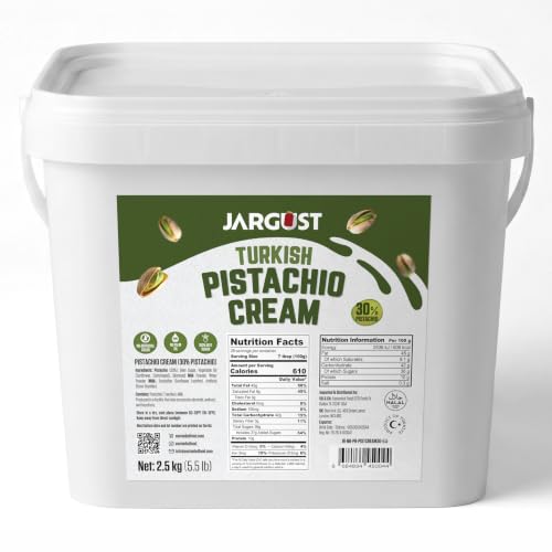 Bulk Pistachio Cream, Real Antep Pistachio Spread, 5.5lb
