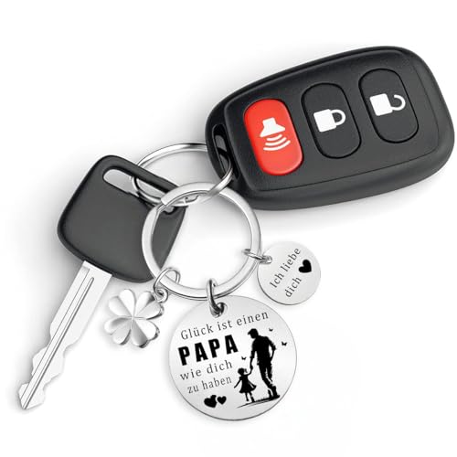 BOYATONG Vatertagsgeschenk für Papa, Schlüsselanhänger Geschenke für Papa, Liebe zu Vater Ausdrücken, Geschenk Vater Geburtstag