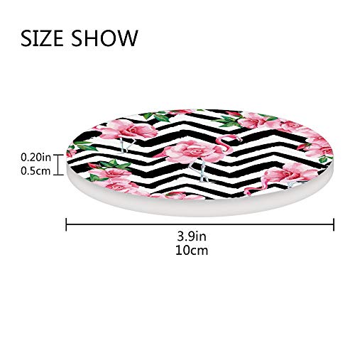 Dessous de verre liège flamant rose évite tache table