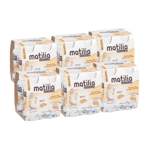 Matilia - Boisson Lactée Grossesse - Biscuit - Riche en Vitamines et en Minéraux - Femme enceinte - Lot de 6