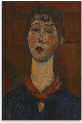 Affiche Amedeo Modigliani peinture abstraite de femme pour decoration salon moderne