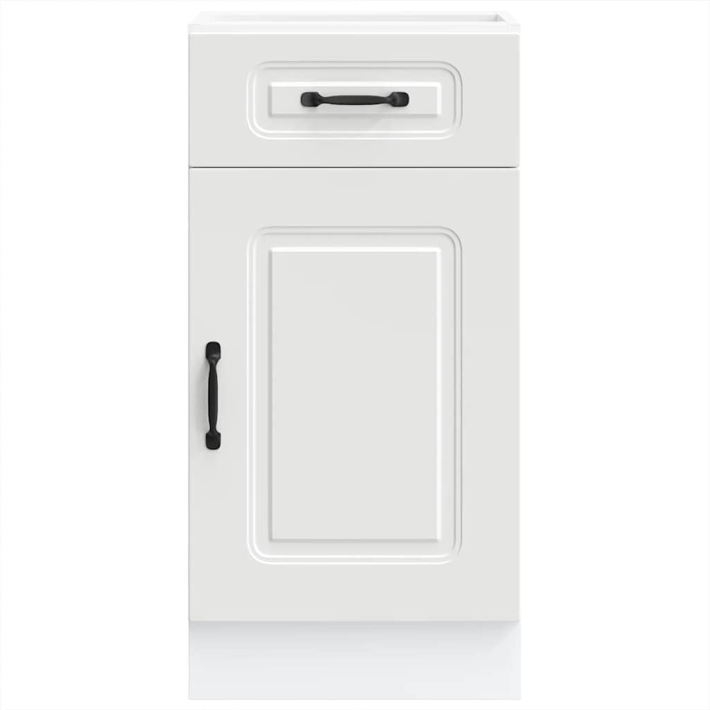 vidaXL Base da Cucina Kalmar Bianco in Legno Multistrato, Mobile Base lavello, Mobile Cucina Base con cassetto, Mobile Base lavello