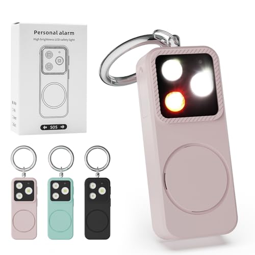 150dB Personal Safety Alarm, Loud SOS Siren and Strobe Light, Rechargeable Self Defense Keychain for Women, Night Running, Outdoor, Travel, College Campus Security
