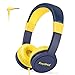 Produktbild EasySMX Kabelgebundene Kopfhörer und Lautstärkeregler für Kinder von 3 bis 12 Jahren (Plug and Play) Gelb und Blau