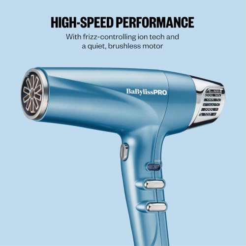 Image of BabylissPRO Nano Titanium Hair Dryer, Professional 1875-Watt Blow Dryer, Lightweight, Ionic Technology Dries Hair Faster with Less Frizz