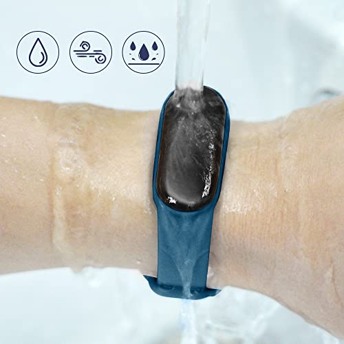 Ainiv 3 Pack Armband Kompatibel mit Xiaomi Mi Band 5 / Band 6/Amazfit Band 5, Weiches Silikon Verstellbare Fitness Ersatzbänder für Xiaomi Mi Band 5/6 Armband, Wasserdicht Ersatzband
