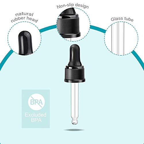 Ygdz 137C Droppers For Essential Oils 15 Pack 15Ml (1/2 Ounce) Glass Eye Dropper Tops - Fit For Doterra Young Living 15Ml Essential Oil Bottles thumb #2