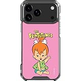 Skinit Clear Phone Case Compatible with iPhone 17 Pro Max - Officially Licensed The Flinstones Pebbles Flintstone Design
