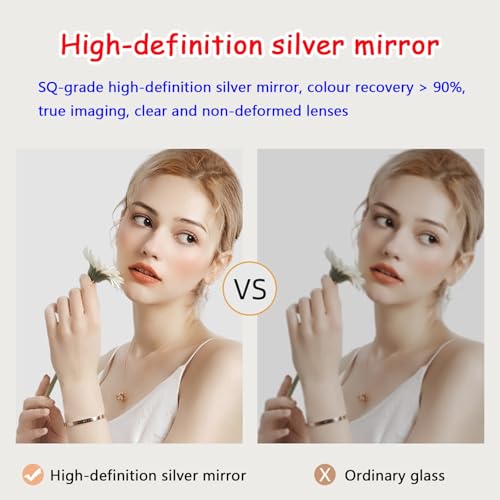 Miroir LED asymétrique à intensité variable pour un éclairage tactile - 6