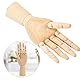 Qcwwy Hölzernes Handmodell, 17,8 cm Art Wooden Hand Youngful Wood Mannequin Hand Realistic Wooden Hand Model Wood Artist Drawing Wooden Flexible Fingers Manikin