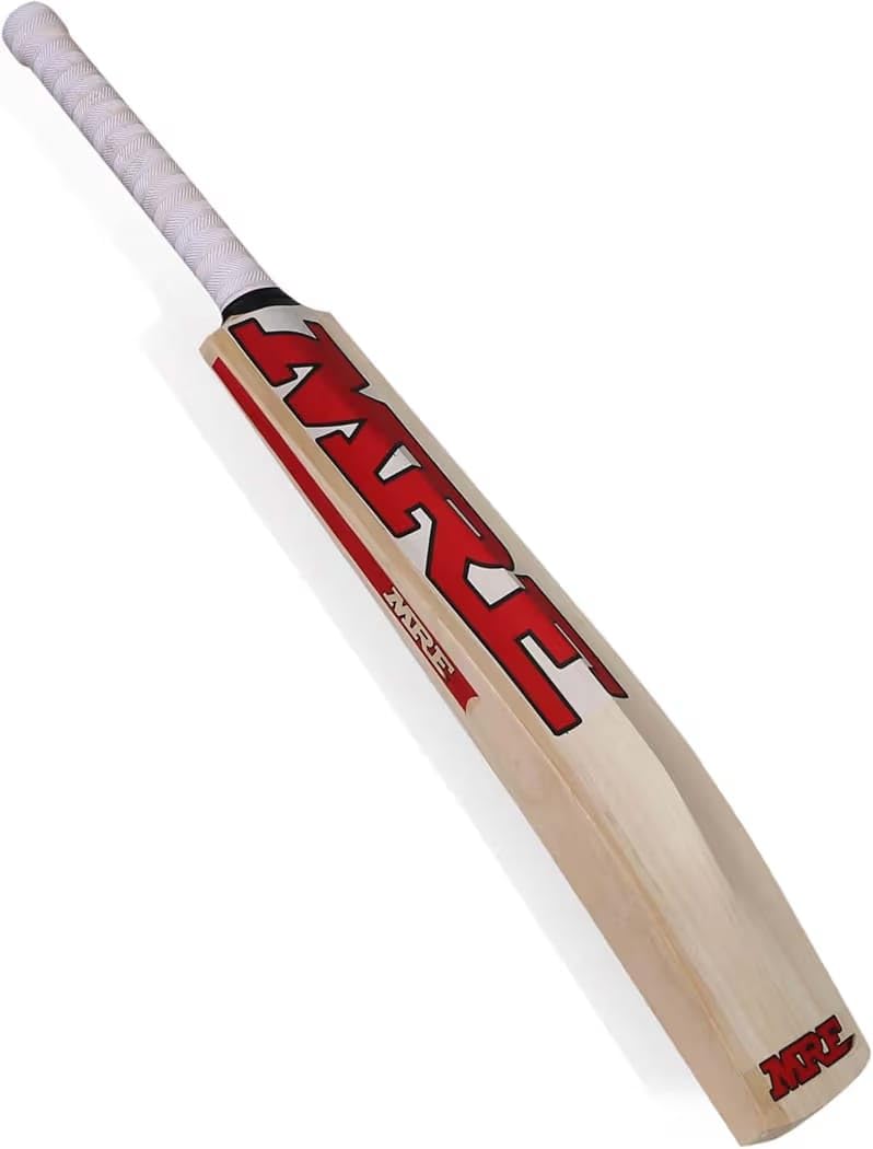 AEM™ Himachal Willow Cricket Bat for Light Tennis Ball, Hard Pressed Shaped Bat (Size - 6) Free Cover