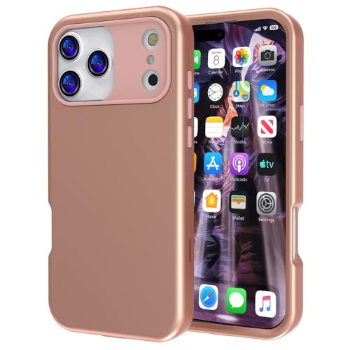 Coque iPhone 13 Pro Max antichoc rigide silicone or rose