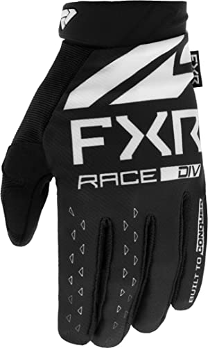 Gants de motocross FXR Reflex 2023 gant moto tout terrain noir blanc 2XL