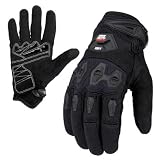 KEMIMOTO Dirt Bike Motorcycle Gloves for Men Women, Touchscreen with Silicone Protective for Outdoor Sports On-Road Off-Road Gloves Motorcross Motorbike Mountain Bicycle Racing ATV UTV