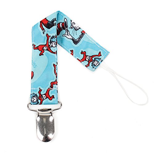 Bumkins Pacifier Clip, Seuss Cat in the Hat