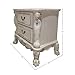 Acme Furniture Dresden 2-Drawer Rectangular Wood Nightstand in Bone White