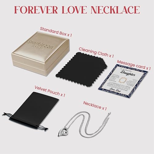 Gifts for Daughter - To My Daughter Necklace from Dad, Jewelry Gifts From Daddy on Graduation, Wedding Day, Present Ideas For Beautiful Daughters from Father, Birthday Gift for Daughters4