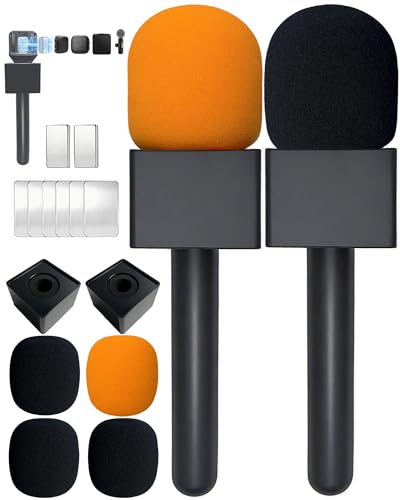 �n���h�w���h�A�_�v�^�[ 2�p�b�N ���C�����X�}�C�N�z���_�[ Lavalier�p Rode�ADJI�A���ׂĂ�Lav�}�C�N�ɑΉ� Microfono Solapa�X�^���h �t���b�O�X�e�[�V�����t�� �h���t�H�[��