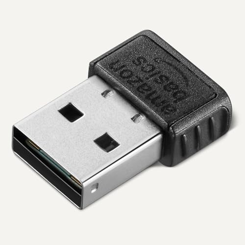 Image of Amazon Basics Bluetooth 5.4 USB Adapter Dongle for PC, USB Receiver for Bluetooth Mouse, Keyboard, Laptop, Windows 11 /10 /8.1 Compatible