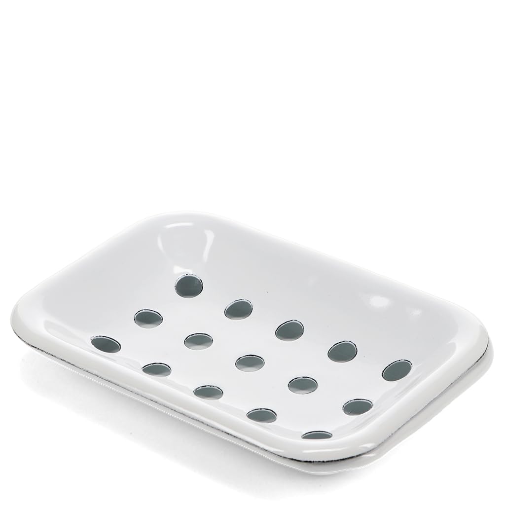 Rex London Blanc Enamel Soap Dish