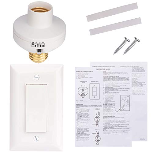 Xodus Innovations HW2165 Wireless Remote Control Light Switch And Socket Cap To Turn Lamps And Pull Chain Fixtures thumb #9