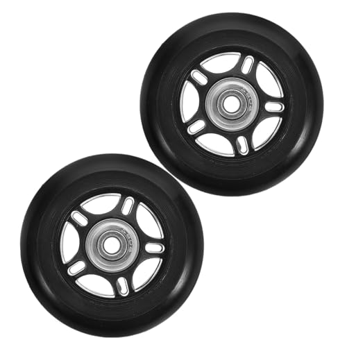 2pcs Universal Replacement Suitcase Wheels Rubber Travel Caster Wheels for Luggage for Trolley Bags and Children's Scooters