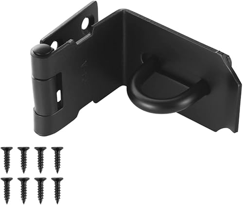 Miniatura 11 de JQK Pestillo de Puerta 90 Grados, Pestillo de Bloqueo de Ángulo de Seguridad de Acero Inoxidable para Puerta de Empuje/Deslizante/Granero, Espesor