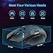 immagine 1TECKNET Mouse Gaming Wireless 4800 DPI, Mouse da Gioco Senza Fili con 8 Pulsanti Programmabile, 6 DPI Regolabile, Durata della Batteria di 12 Mesi, Ergonomico Design per Giocatori PC