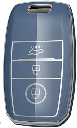 Miniatura 3 de TECART Funda para llavero Kia Forte Koup Optima Rio TPU Key Case Llavero Shell Box Holder Accesorios 3 botones