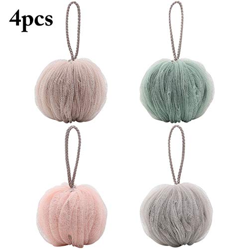 COOFIT 4PCS bagno spugna creativo esfoliante pulizia doccia spugna bagno luffa