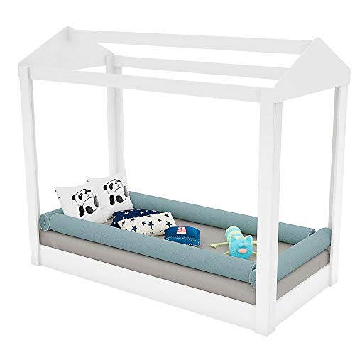 Mini Cama Infantil Montessoriana Branco - Pura Magia