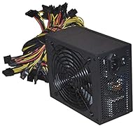1800W ATX Mining Netzteil Unterstützung PSU Modular 9 SATA Ports Mining BTC PC Netzteil Unterstützt 8 Grafikkarten 100-240V Netzteil Unterstützung für Mining Machine