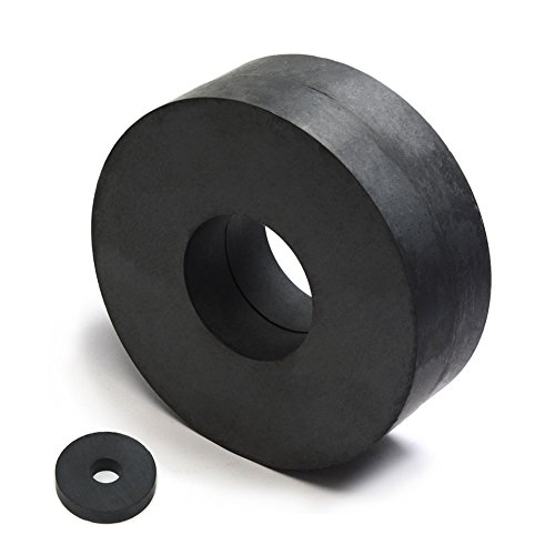 Cms Magnetics® 3-Pc. Magnet Set For Levitation Project, Od 115Mm X Id 45Mm X 20Mm - 2 Piece Bottom Magnets And One Piece Top Magnet #TOP4