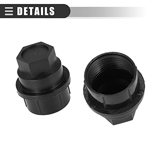 Image of Motoforti Wheel Lug Nut Cover,for GMC Yukon 1992,1995-1998,2003-2007,2009-2010,2012,2014,Plastic,15646250,Black,24 Pcs