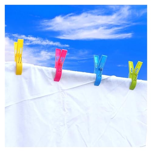 4 pcs Large Clothes Pins Beach Towel Clips Strong Grip Windproof Drying for Bed Sheets Blankets Indoor Outdoor Laundry for Clothes(A-8PCS)
