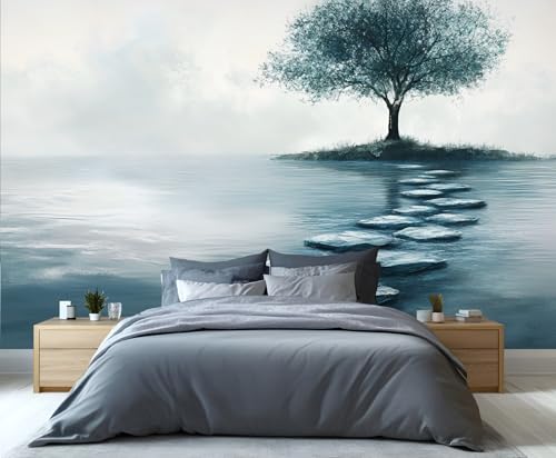 YAHLIGU Tree of Life Wallpaper Peel and Stick, Nature Wallpaper, Landscape Wallpapers for Living Room, Big Tree Wall Paper for Bedroom, 3D Wall Murals for Home Decor