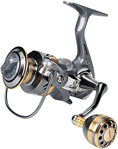 ACETOP Spinning Reel, Lightweight Inshore Surf Fishing Reel, Heavy Duty Smooth Catfish Spinning Fishing Reel for Saltwater Freshwater Fishing Smooth Fishing Spinning Reel (5000)